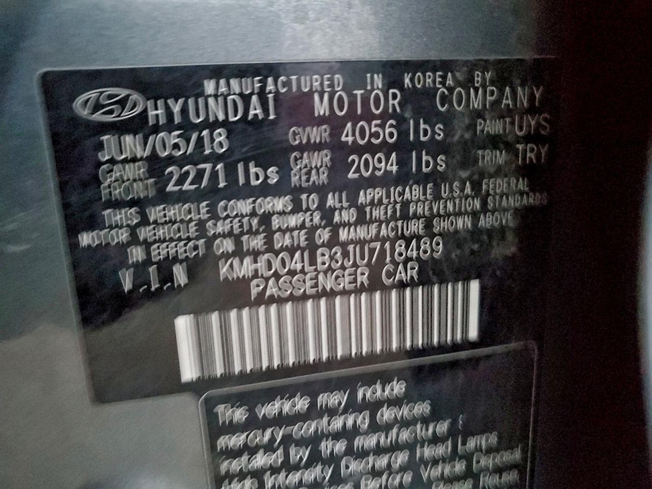 2018 HYUNDAI ELANTRA SPORT photo 23