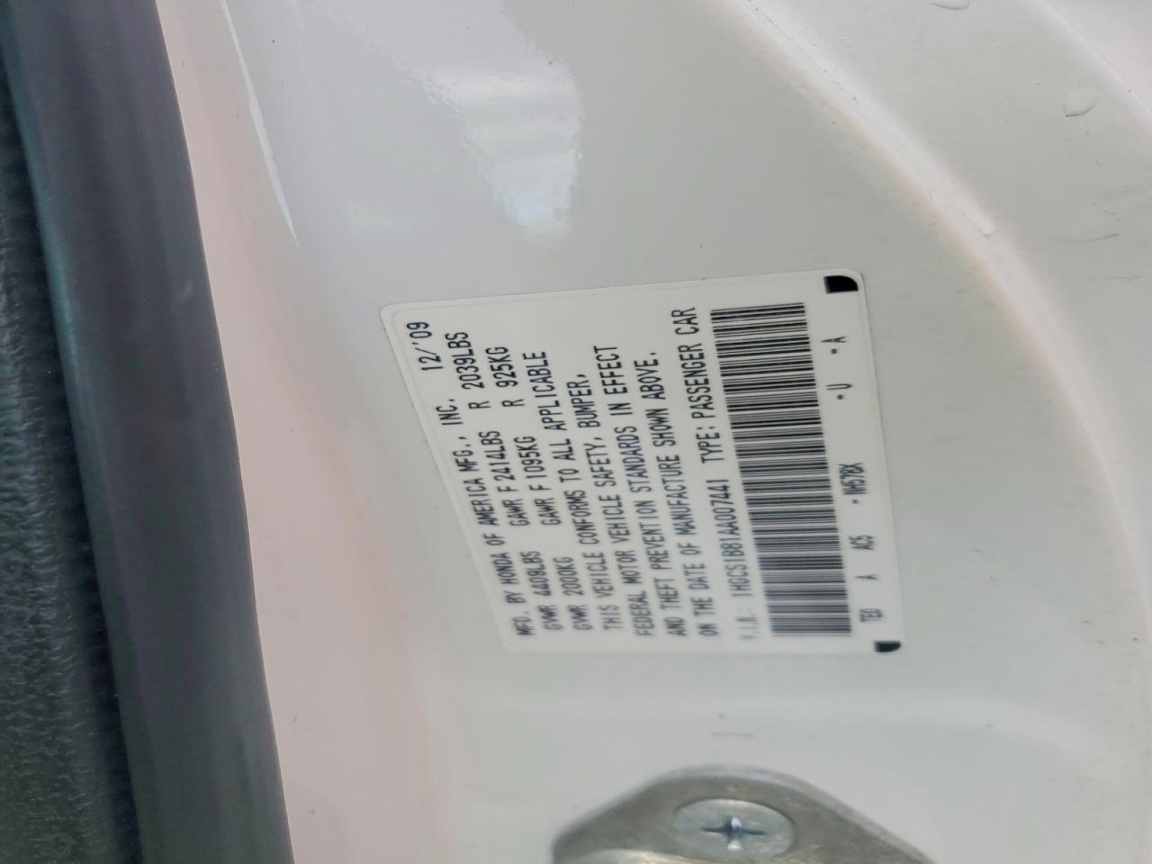 2010 HONDA ACCORD EXL photo 25
