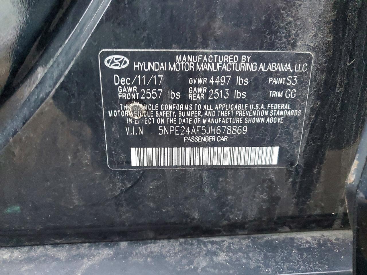 2018 HYUNDAI SONATA SE photo 37