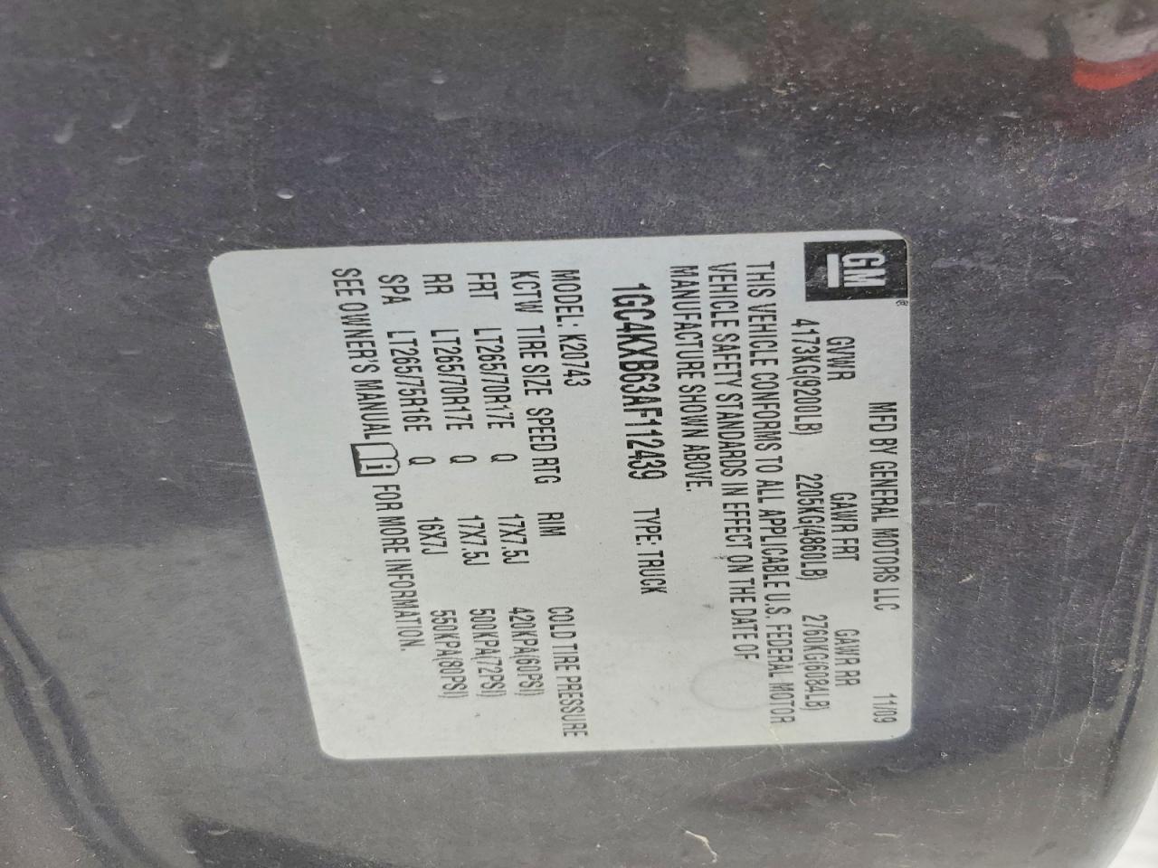 2010 CHEVROLET SILVERADO K2500 HEAVY DUTY LT photo 12