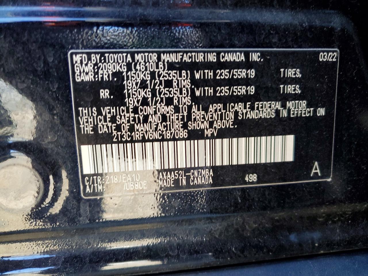2022 TOYOTA RAV4 XLE PREMIUM photo 14