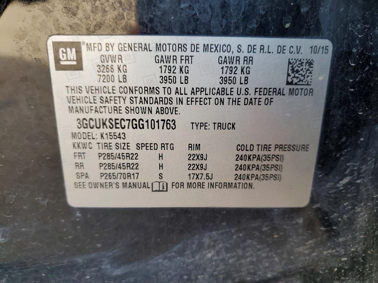 2016 CHEVROLET SILVERADO K1500 LTZ photo 12