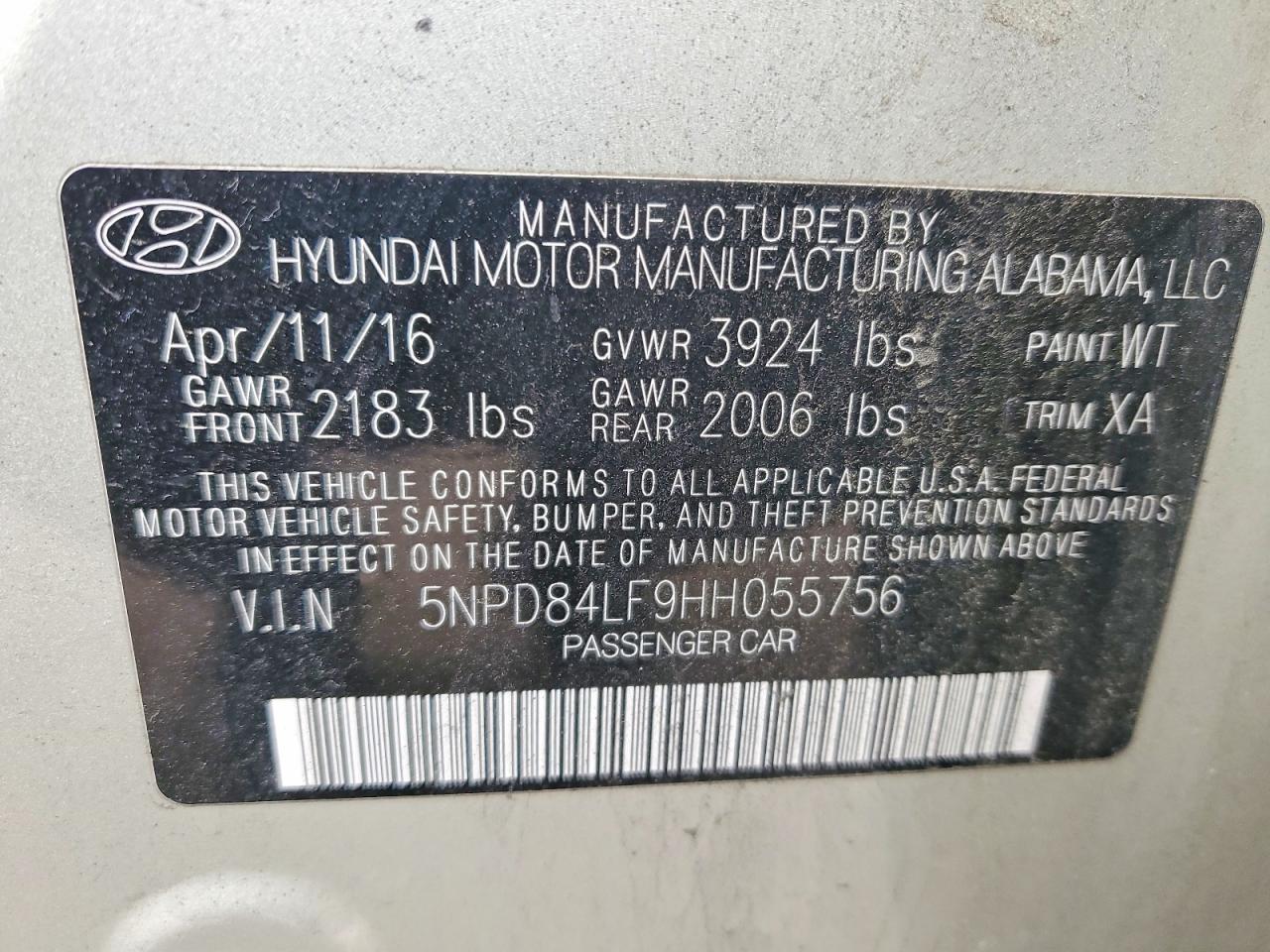 2017 HYUNDAI ELANTRA SE photo 12