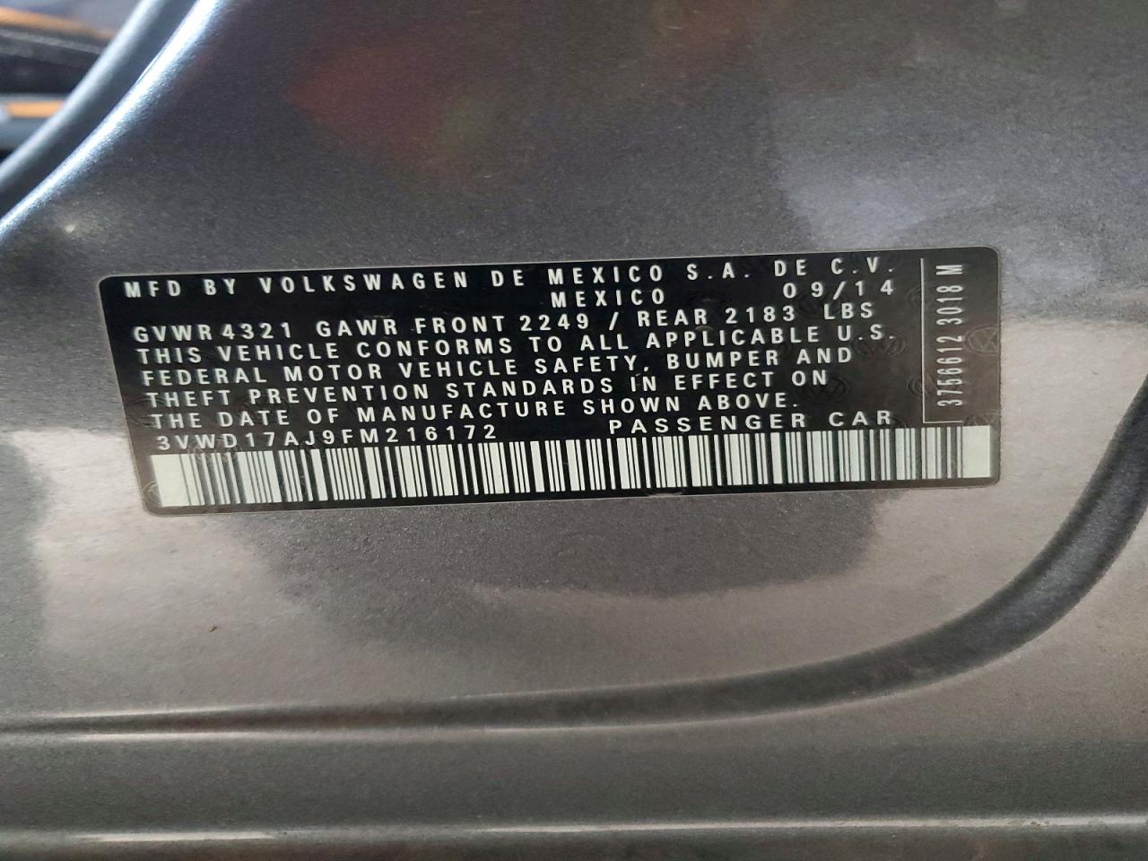 2015 VOLKSWAGEN JETTA SE photo 23