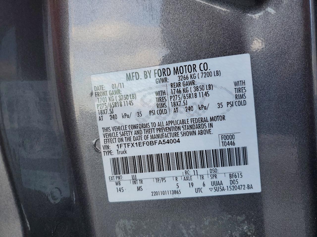 2011 FORD F150 SUPER CAB photo 23