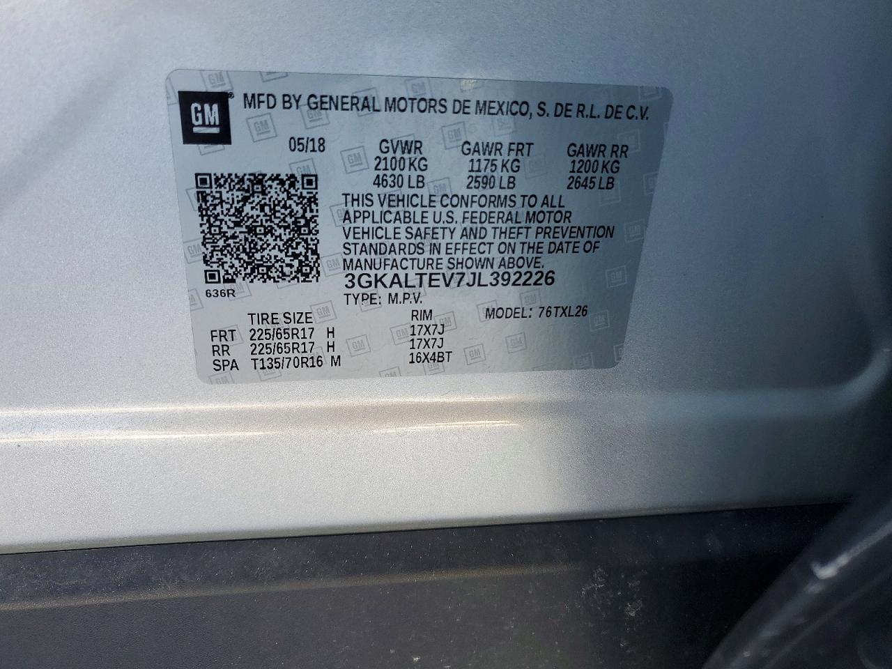 2018 GMC TERRAIN SLE photo 37