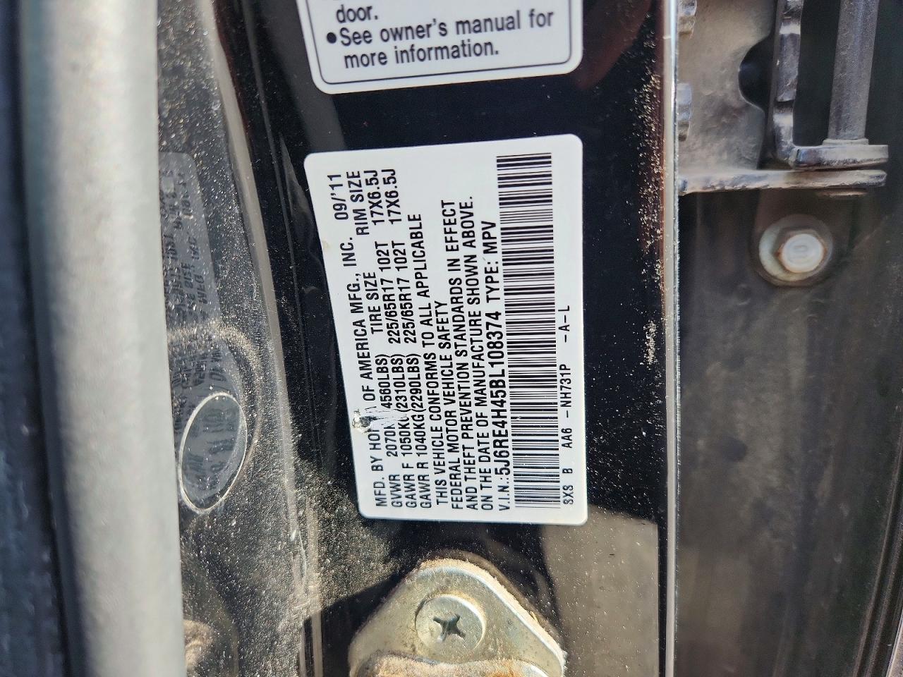 2011 HONDA CR-V SE photo 12