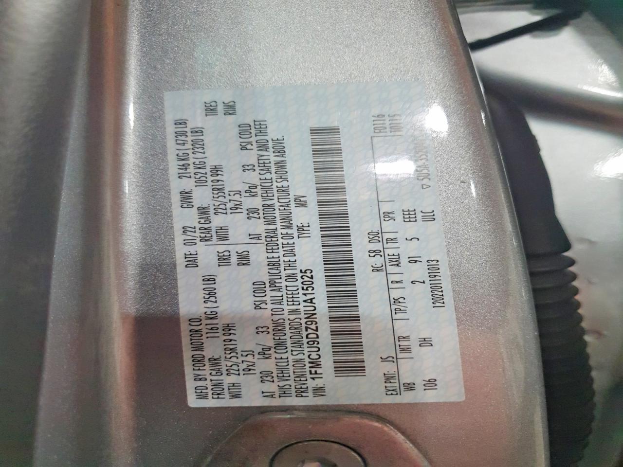 2022 FORD ESCAPE TITANIUM photo 13