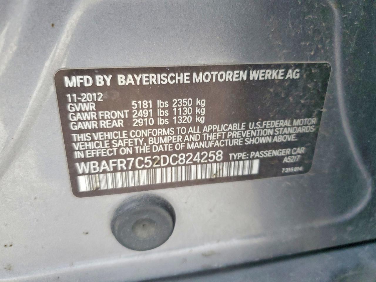 2013 BMW 535 I photo 12