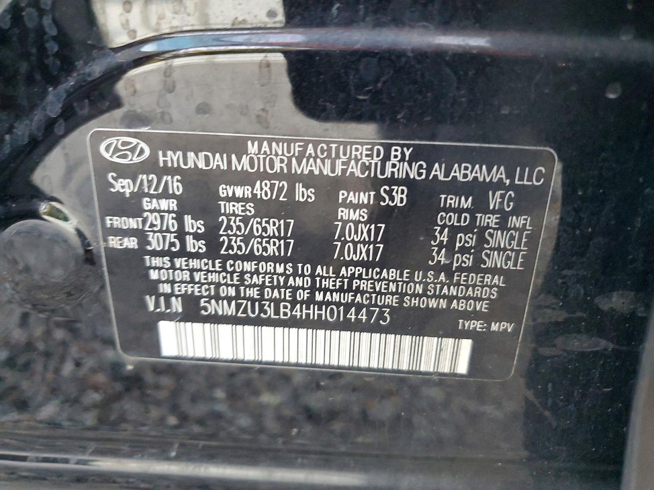 2017 HYUNDAI SANTA FE SPORT photo 37