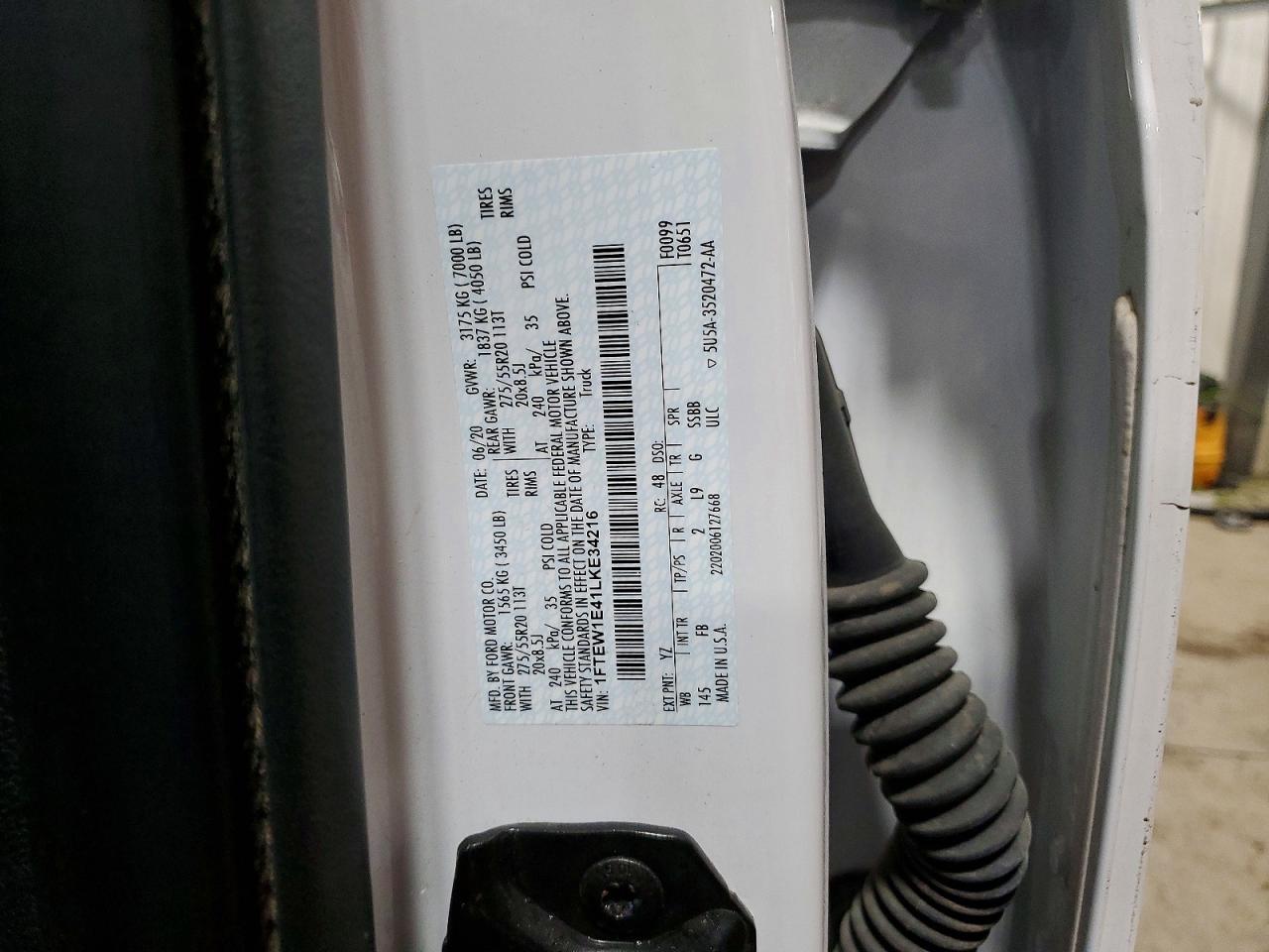 2020 FORD F150 SUPERCREW photo 14
