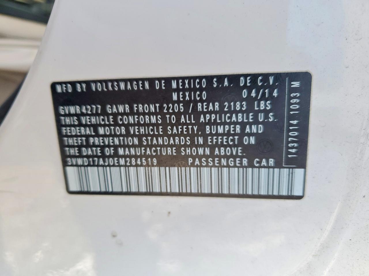 2014 VOLKSWAGEN JETTA SE photo 23