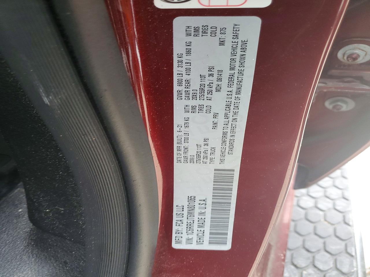 2021 RAM 1500 LARAMIE photo 12