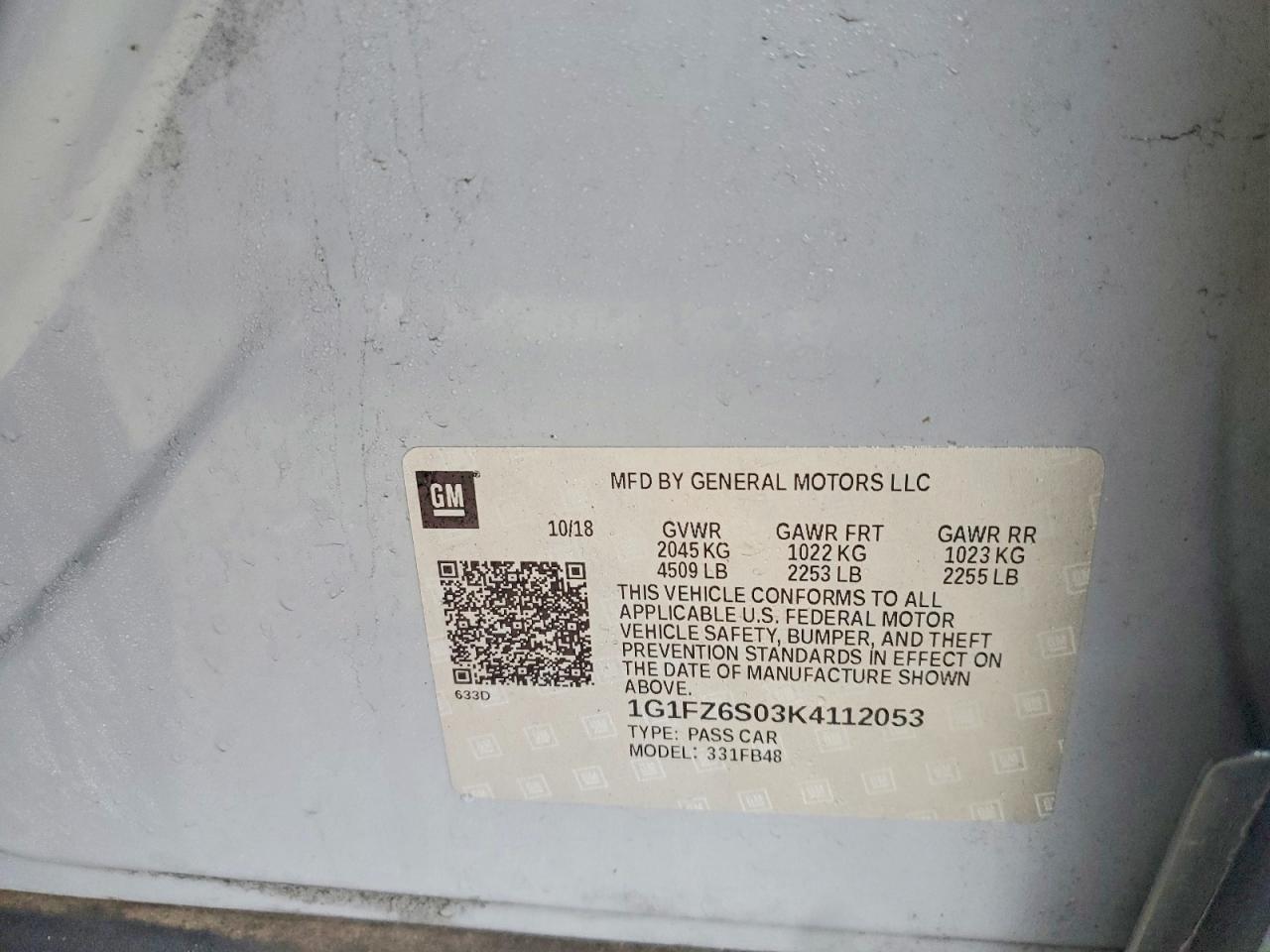 2019 CHEVROLET BOLT EV PREMIER photo 14