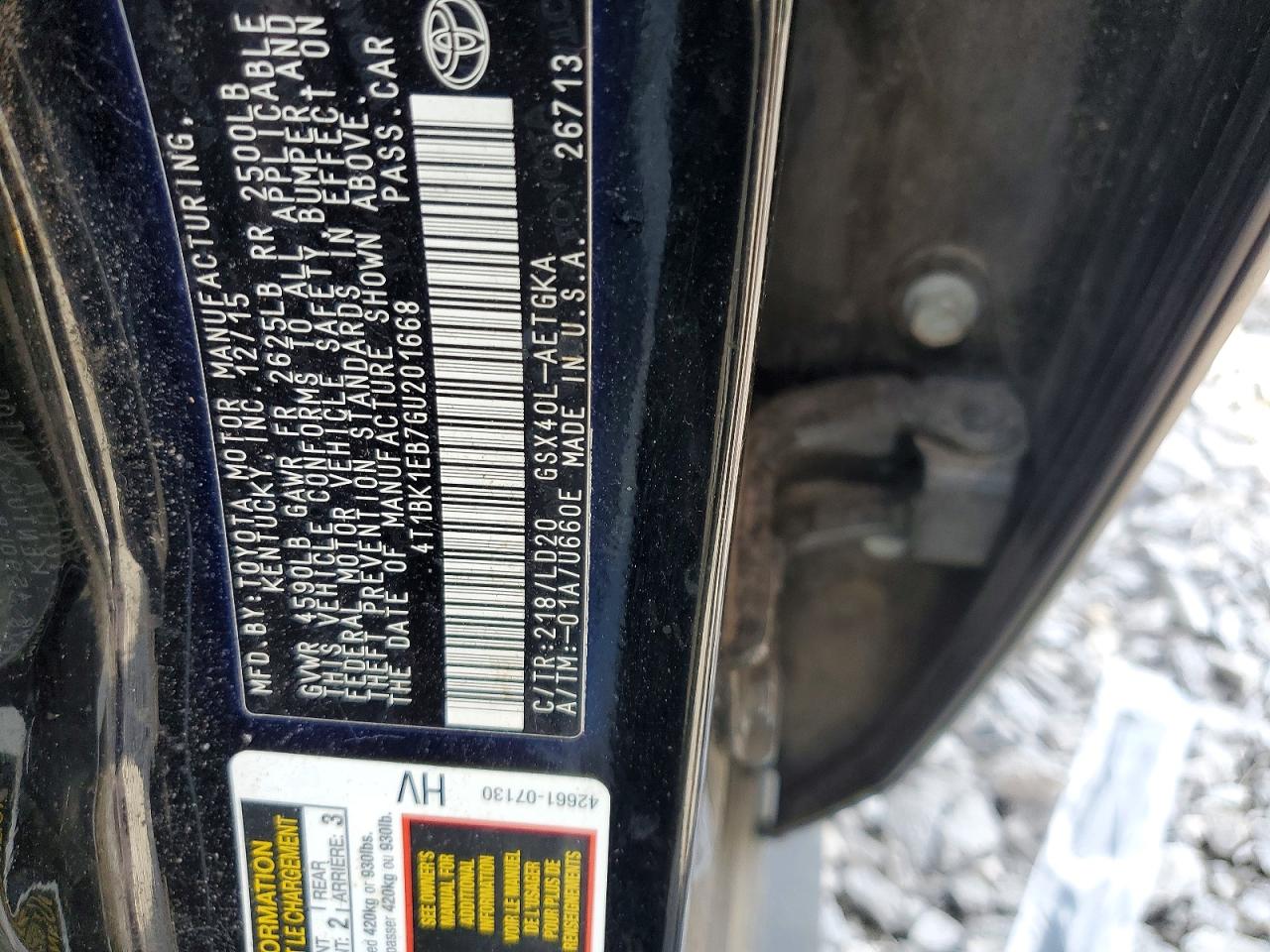 2016 TOYOTA AVALON XLE photo 23