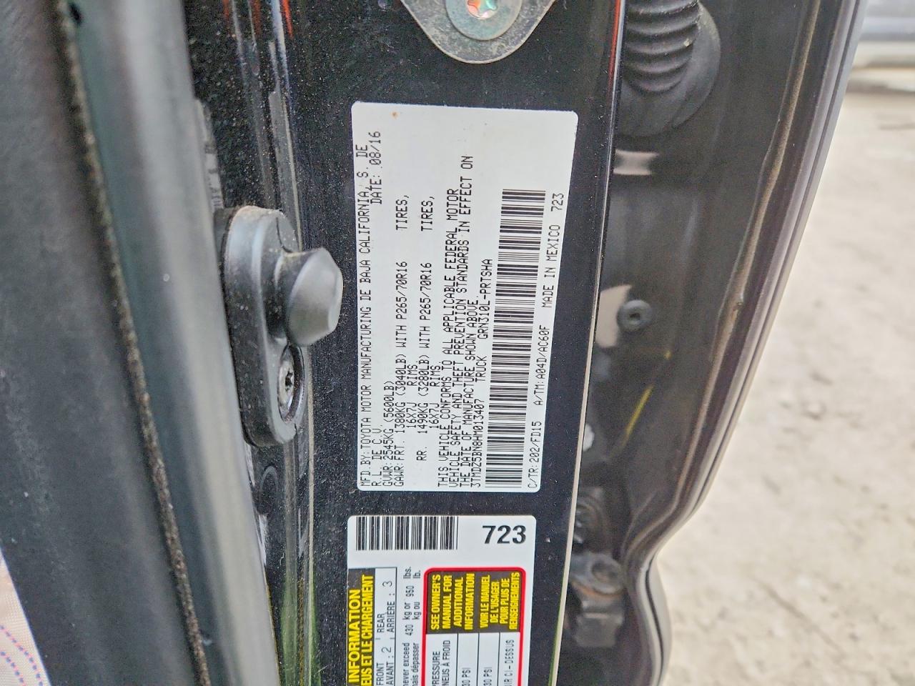 2017 TOYOTA TACOMA DOUBLE CAB photo 34