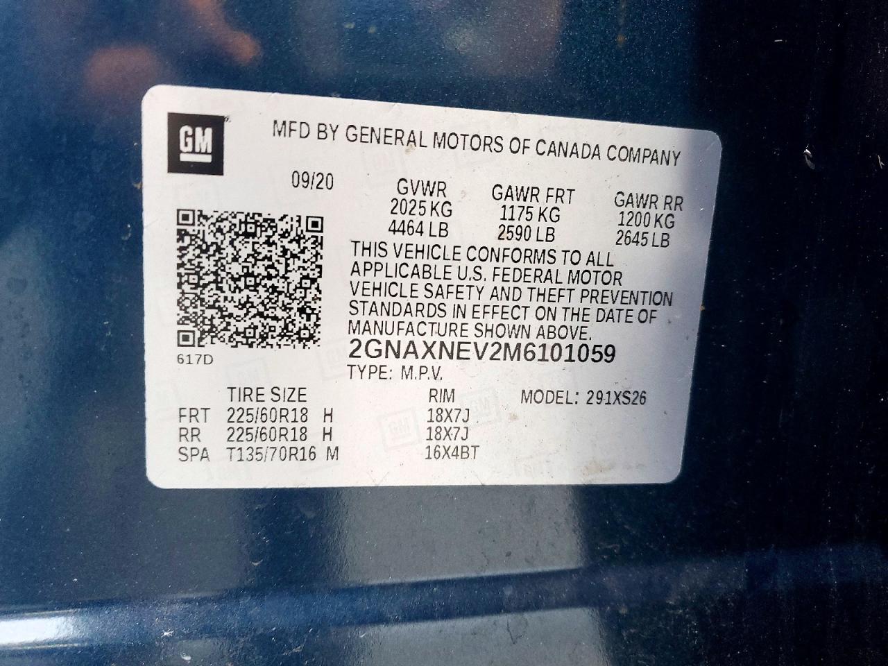 2021 CHEVROLET EQUINOX PREMIER photo 14