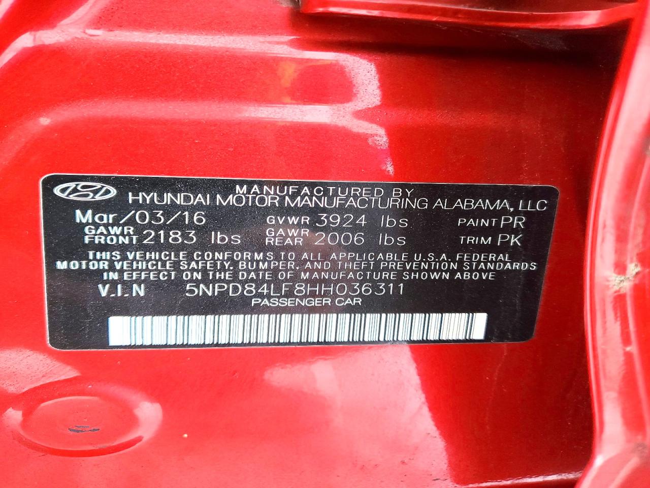 2017 HYUNDAI ELANTRA SE photo 37