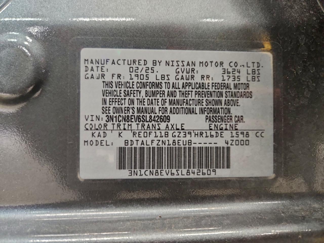 2025 NISSAN VERSA SV photo 25