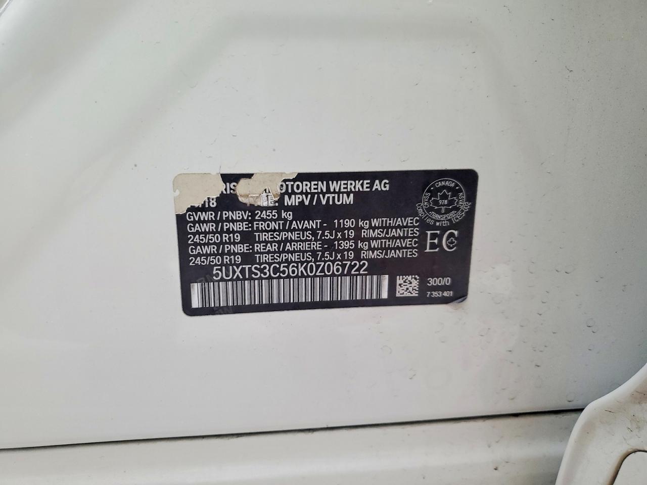 2019 BMW X3 XDRIVEM40I photo 14