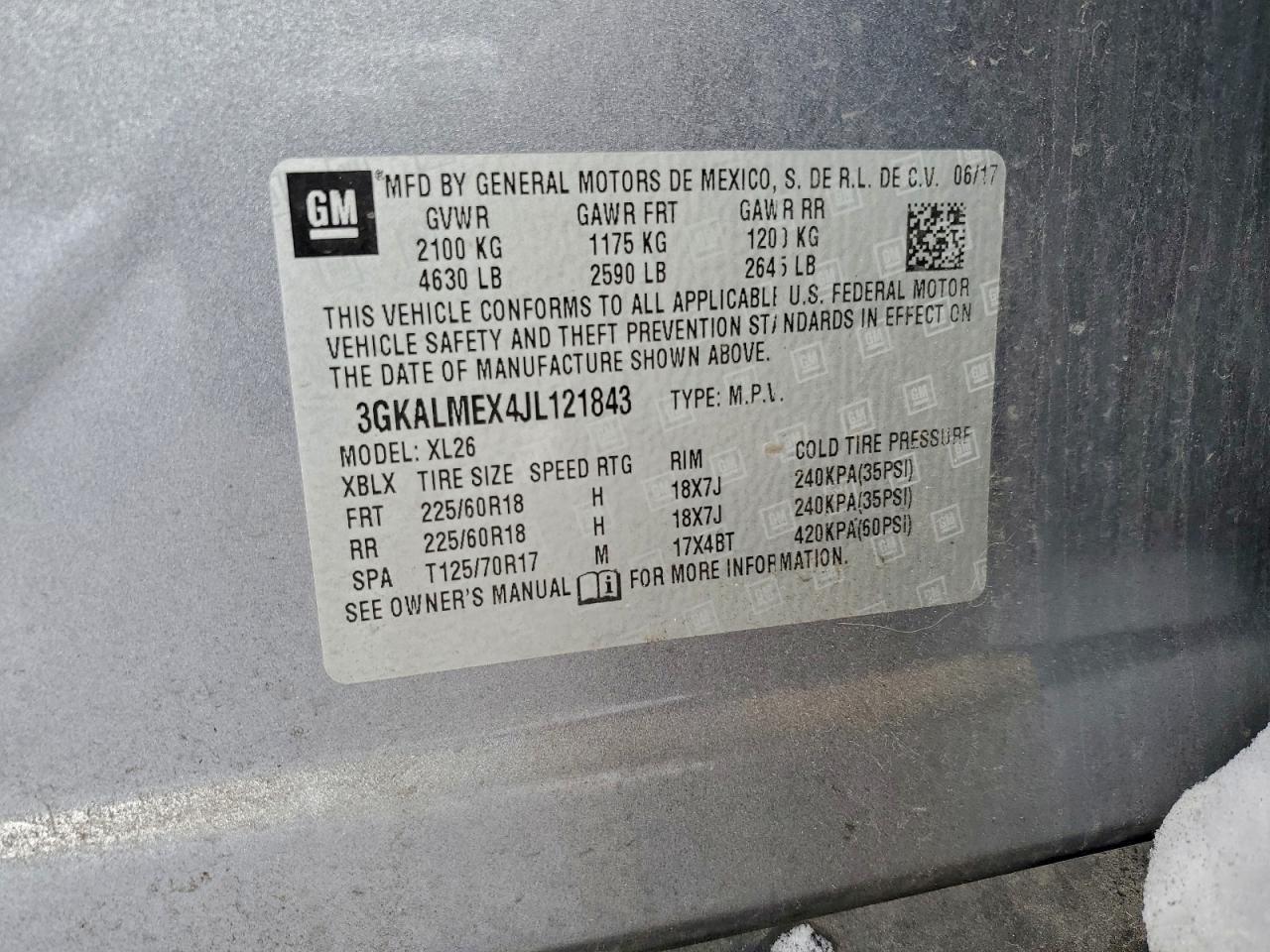 2018 GMC TERRAIN SLE photo 13