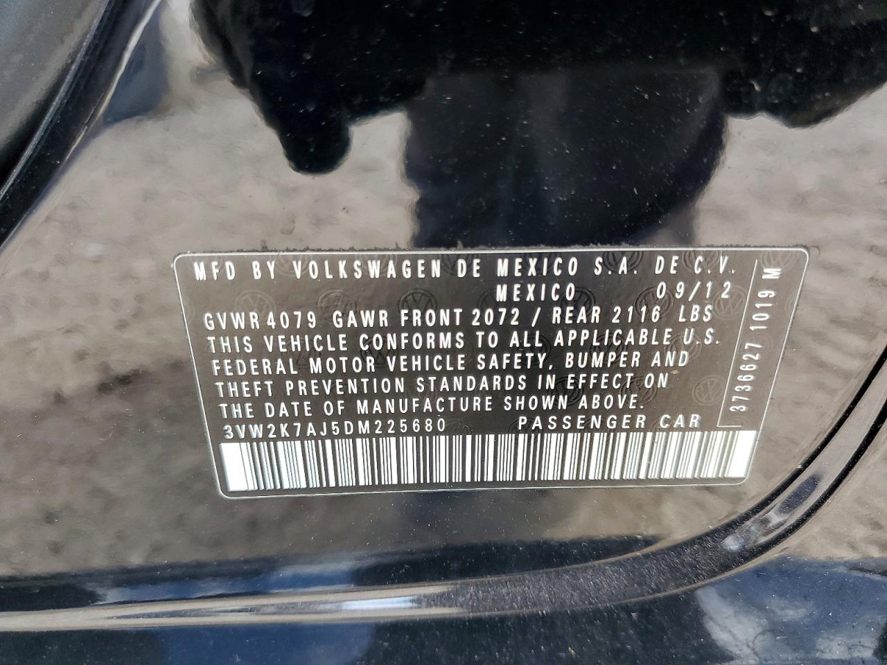 2013 VOLKSWAGEN JETTA BASE photo 12