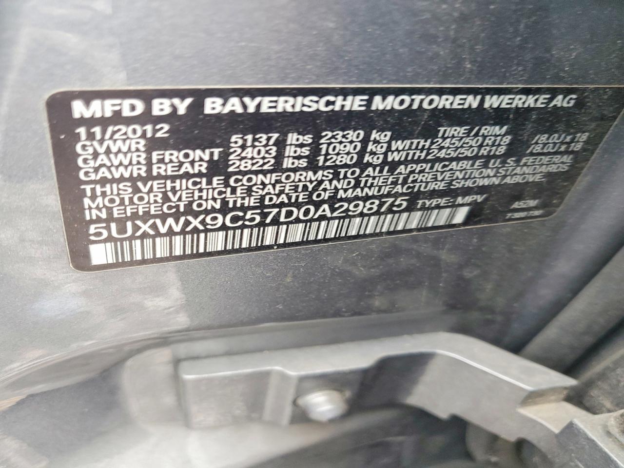 2013 BMW X3 XDRIVE28I photo 13