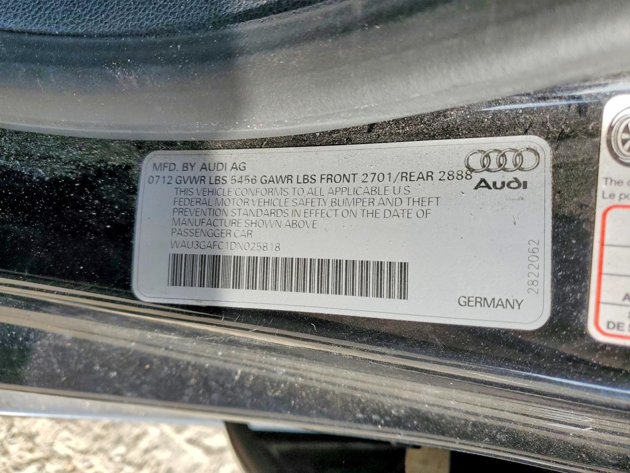 2013 AUDI A7 PRESTIGE photo 13