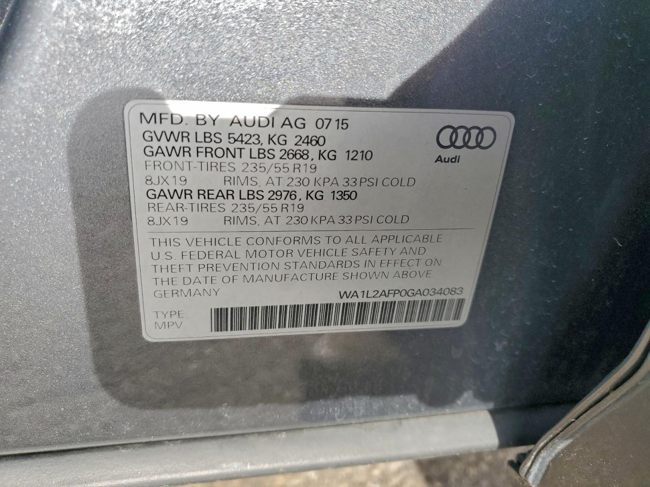 2016 AUDI Q5 PREMIUM PLUS photo 25