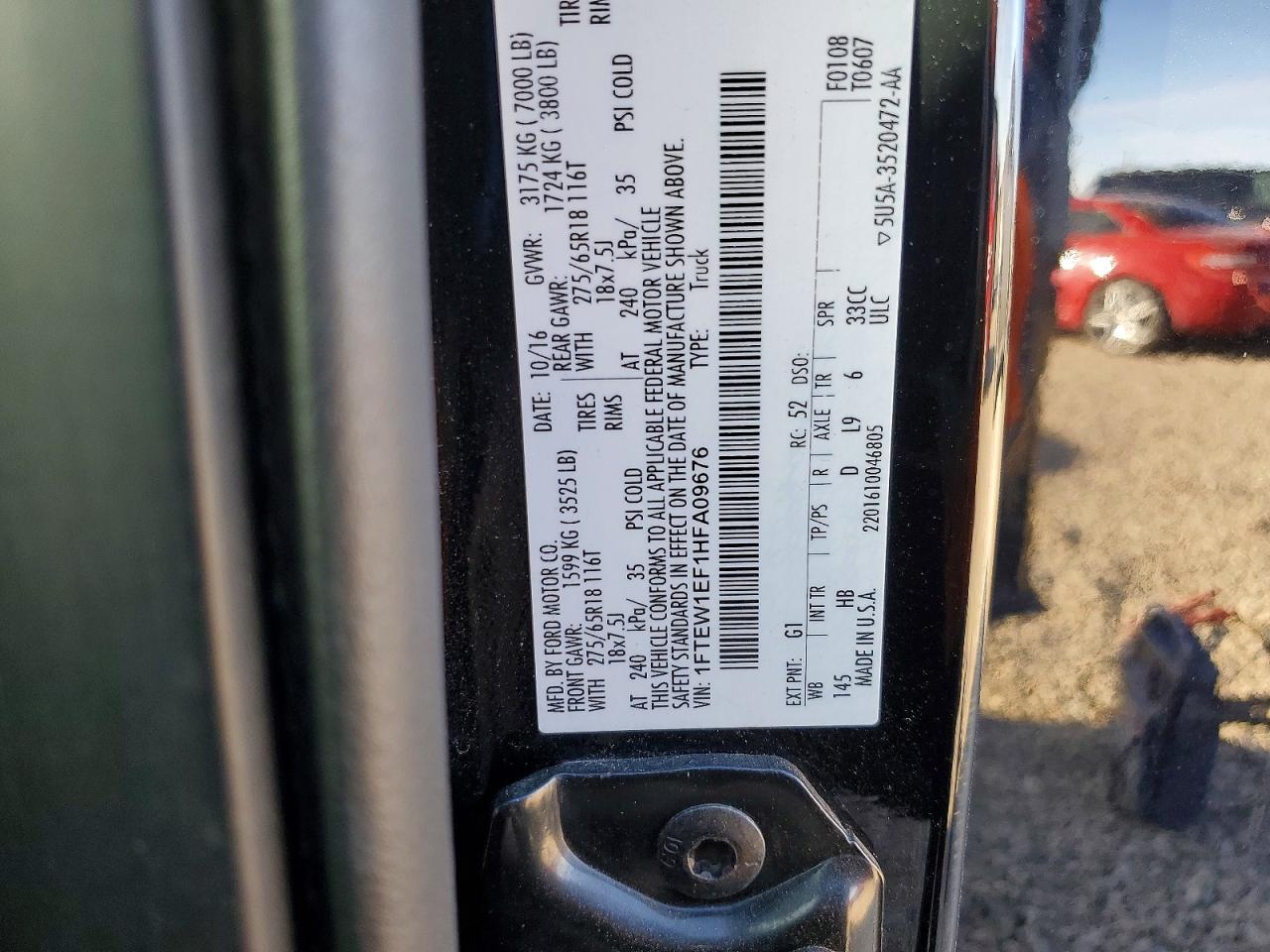 2017 FORD F150 SUPERCREW photo 12