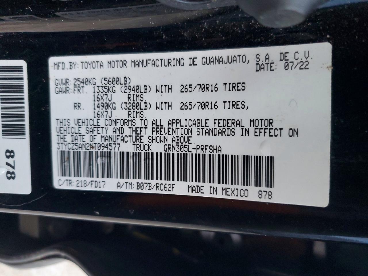 2022 TOYOTA TACOMA DOUBLE CAB photo 23