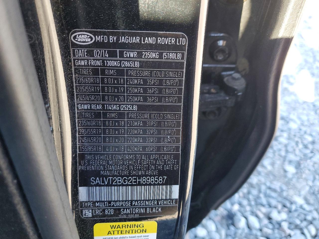 2014 LAND ROVER RANGE ROVER EVOQUE DYNAMIC PREMIUM photo 25