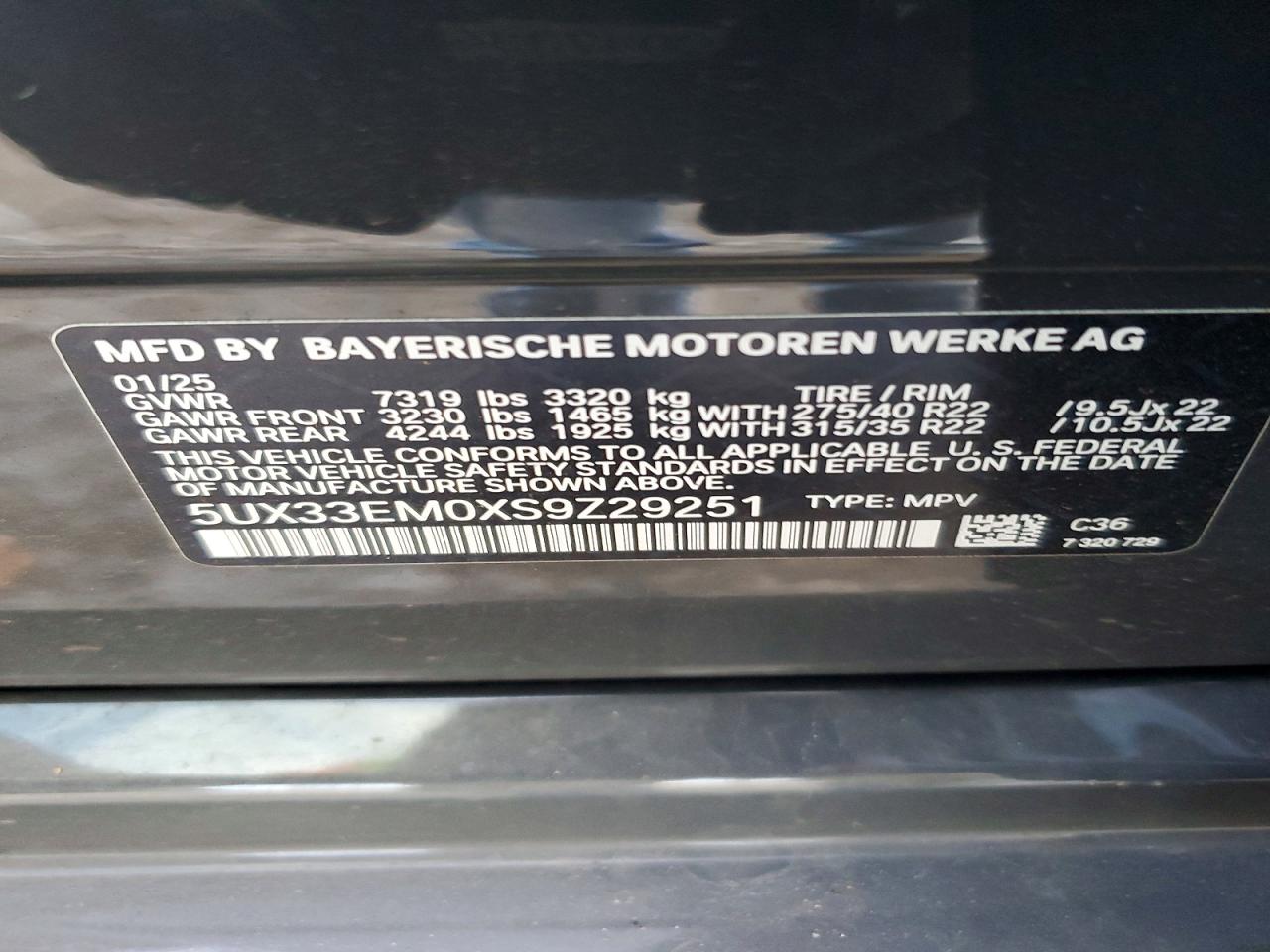 2025 BMW X7 M60I photo 13