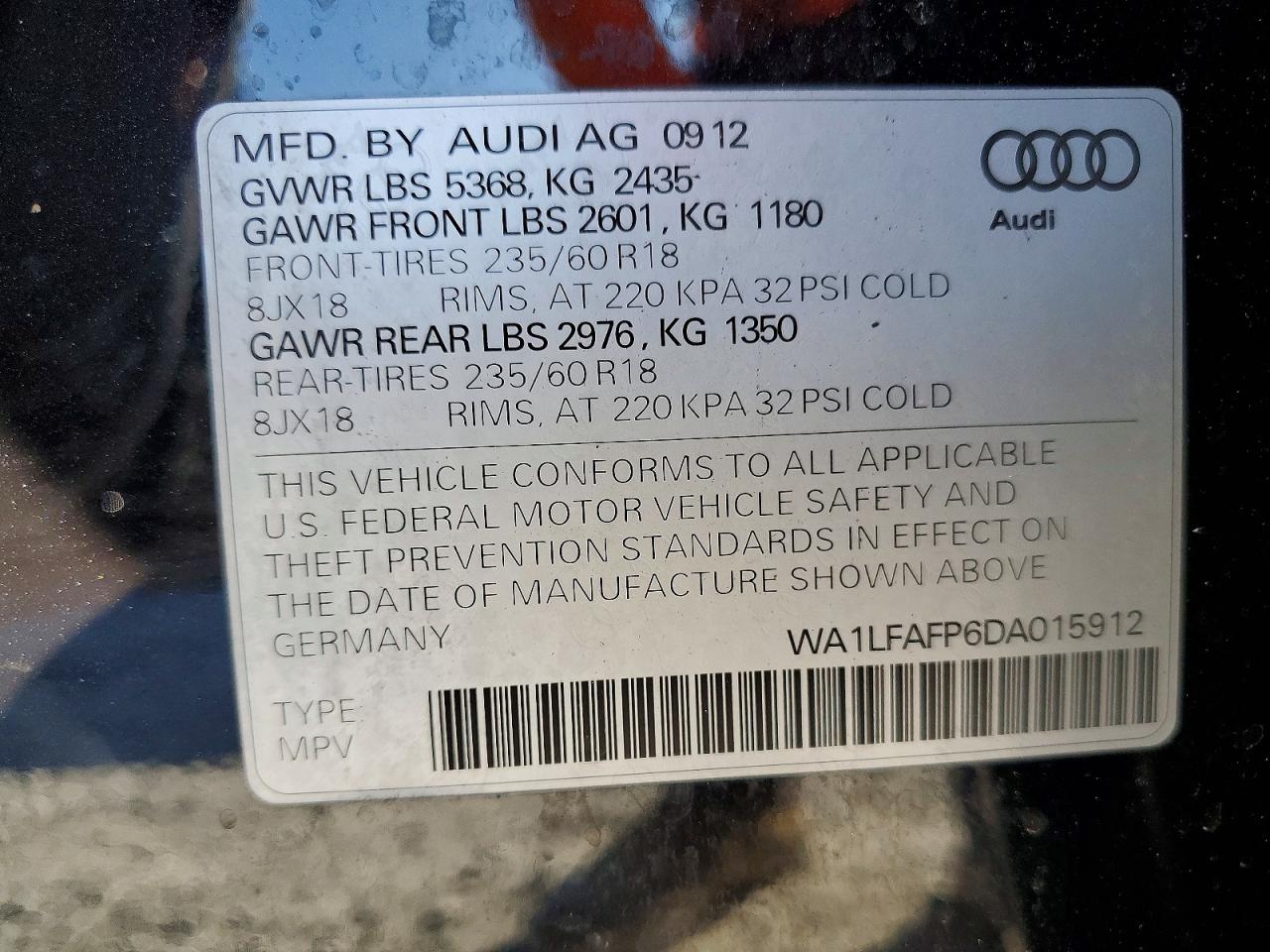 2013 AUDI Q5 PREMIUM PLUS photo 13