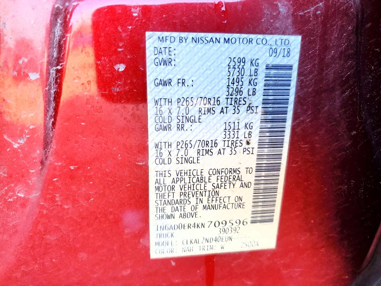 2019 NISSAN FRONTIER S photo 23