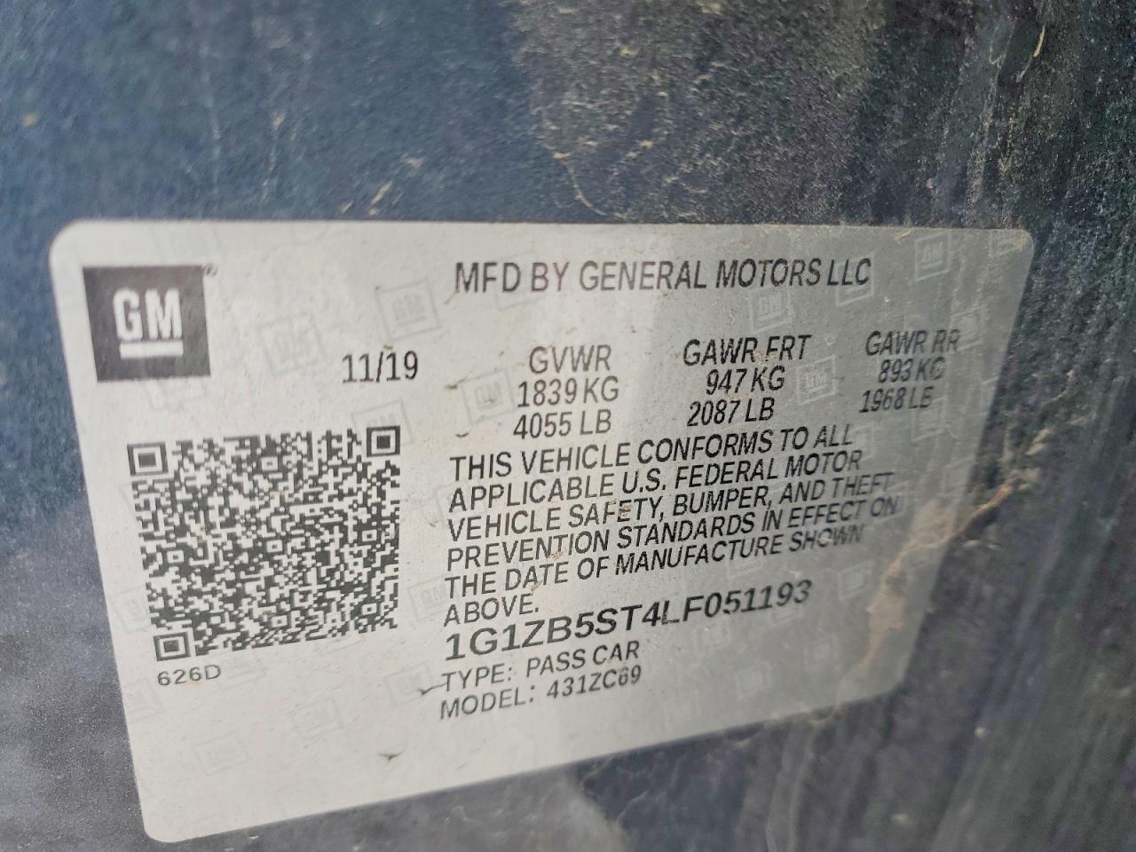 2020 CHEVROLET MALIBU LS photo 34