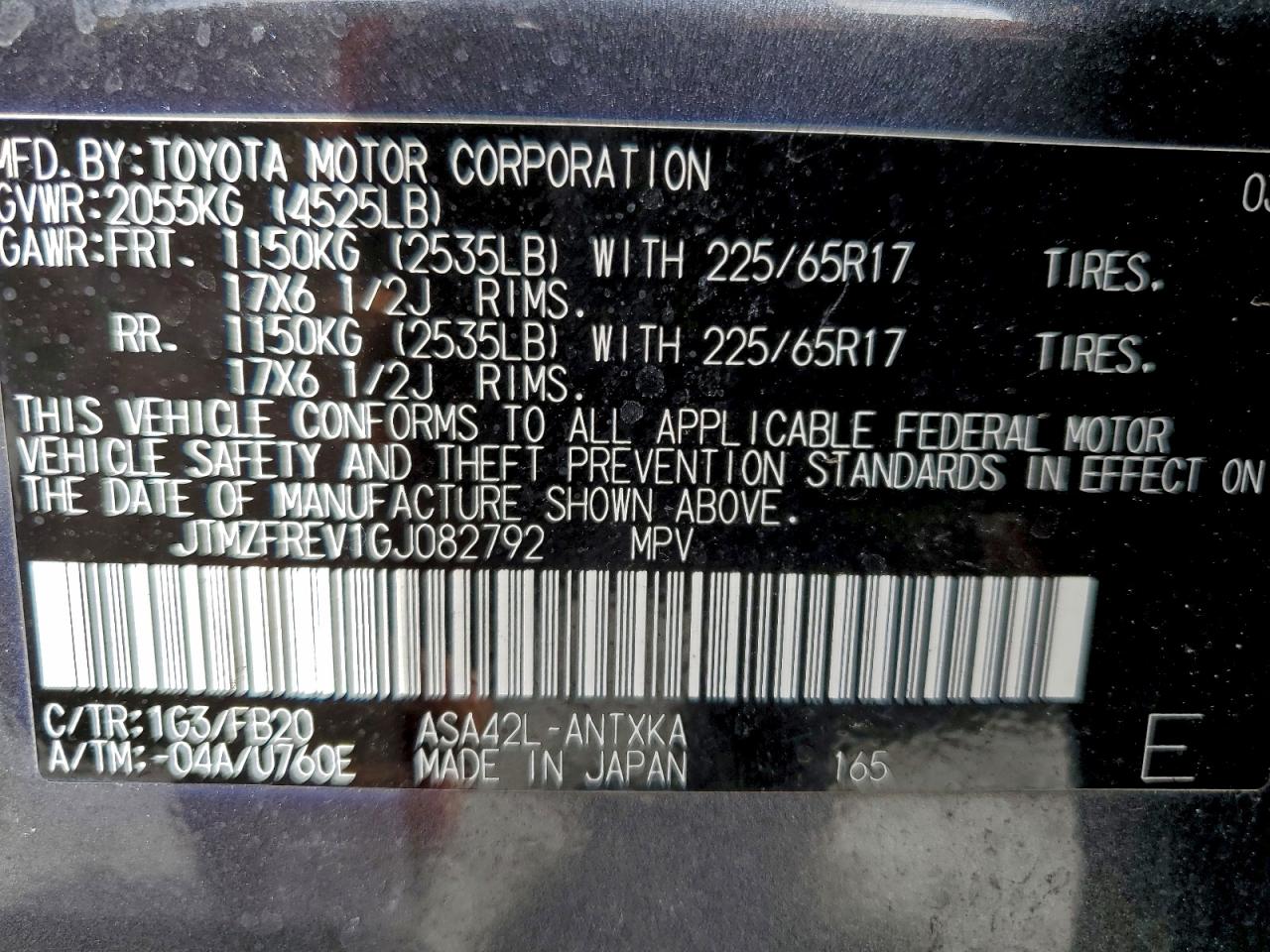 2016 TOYOTA RAV4 LE photo 14