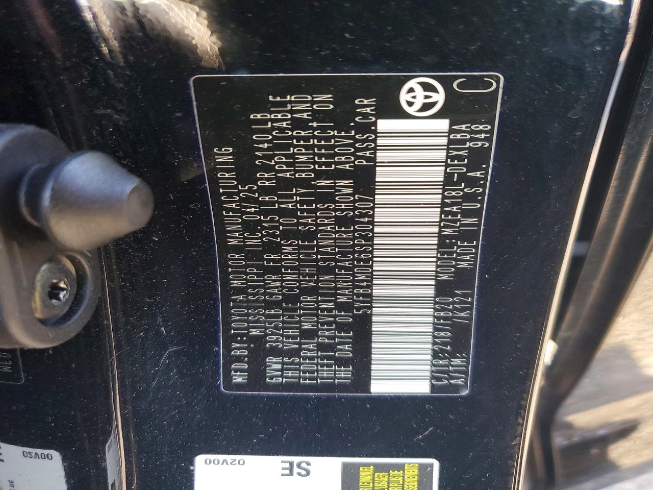 2025 TOYOTA COROLLA LE photo 25