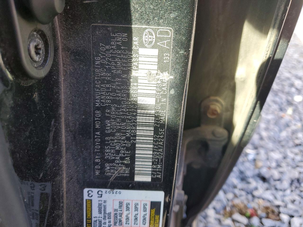 2007 TOYOTA COROLLA CE photo 23