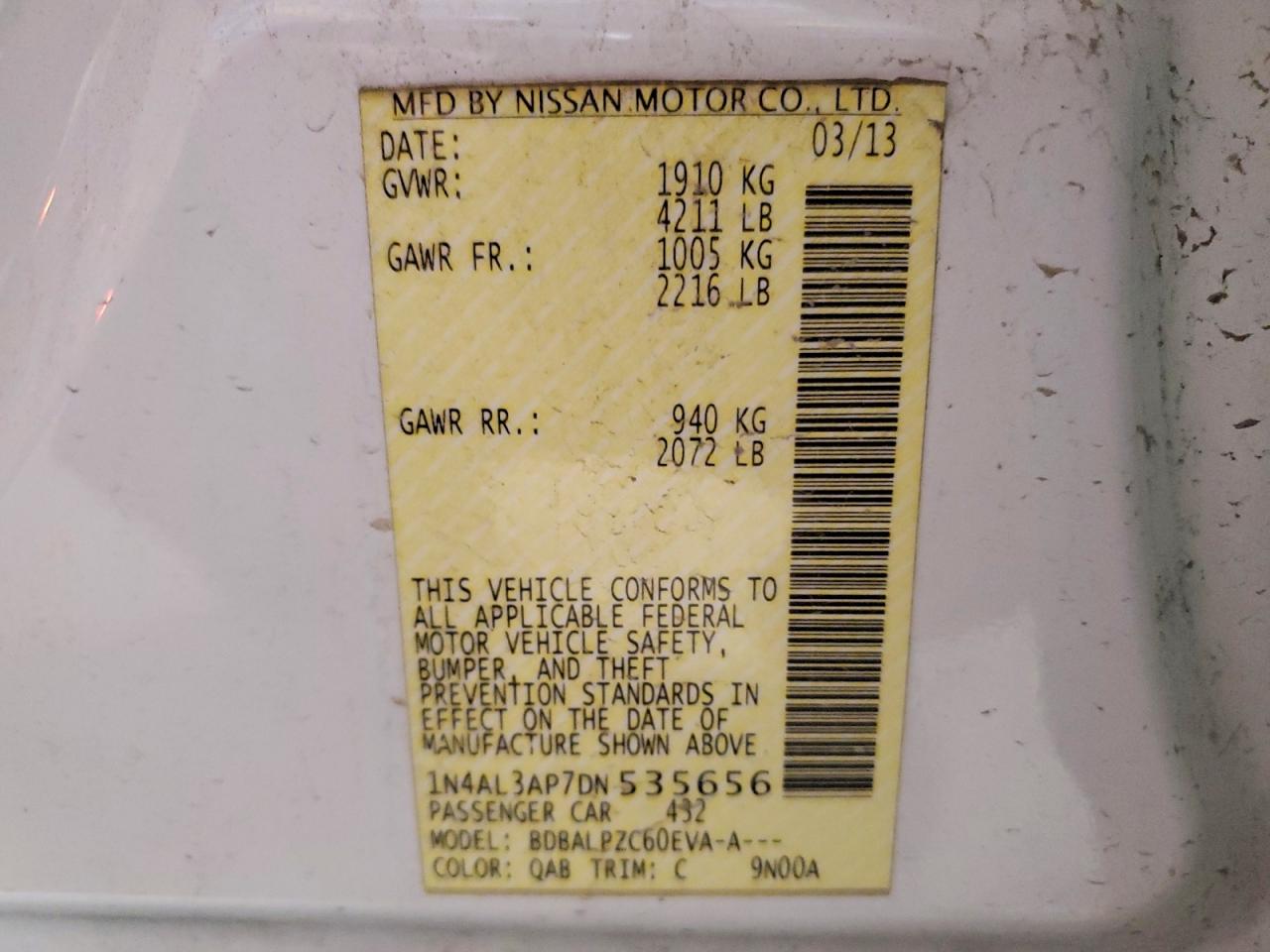 2013 NISSAN ALTIMA 2.5 photo 34