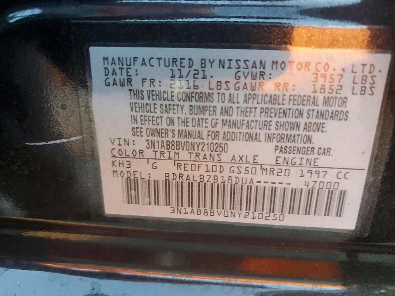 2022 NISSAN SENTRA S photo 12