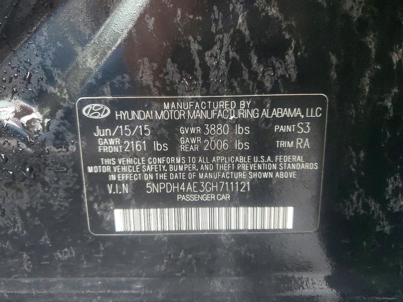 2016 HYUNDAI ELANTRA SE photo 23