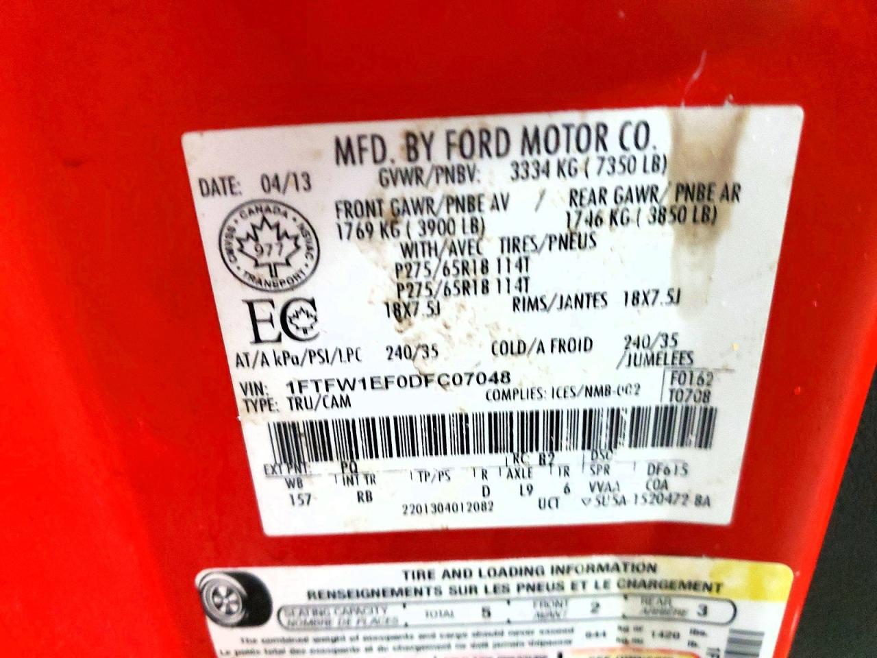 2013 FORD F150 SUPERCREW photo 23