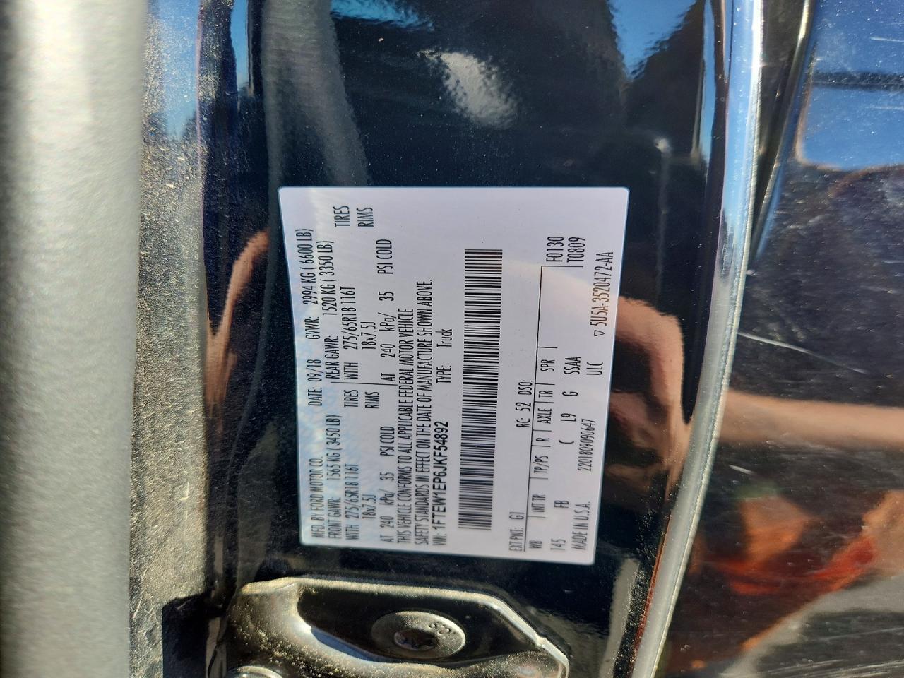2018 FORD F150 SUPERCREW photo 12