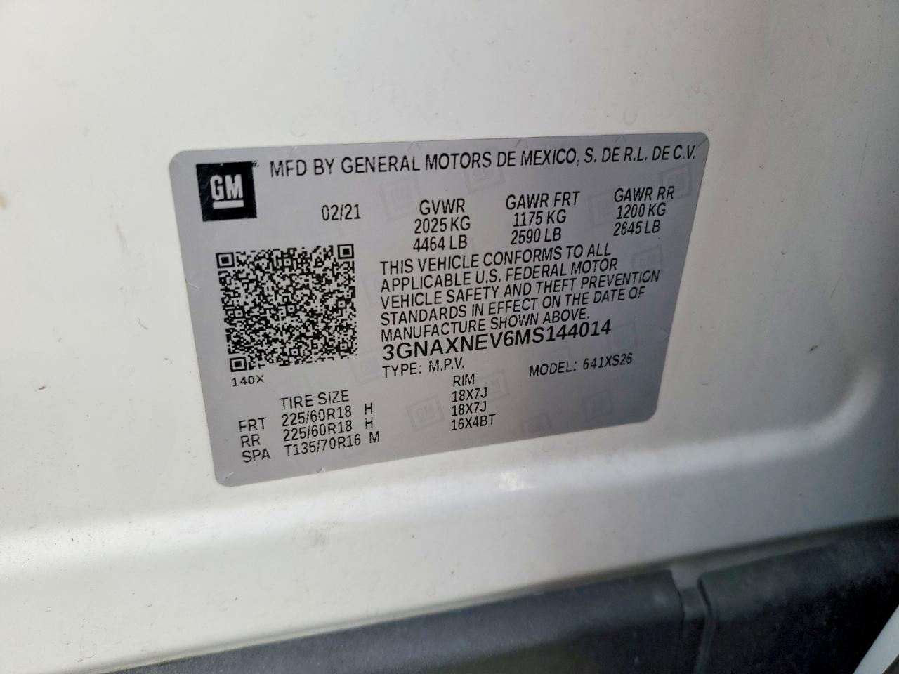 2021 CHEVROLET EQUINOX PREMIER photo 37