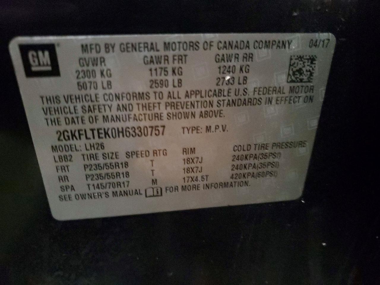 2017 GMC TERRAIN SLE photo 25
