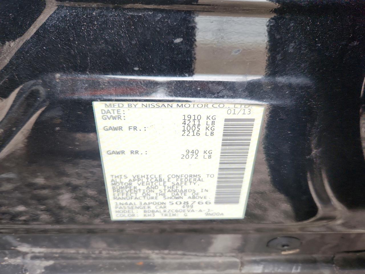 2013 NISSAN ALTIMA 2.5 photo 23