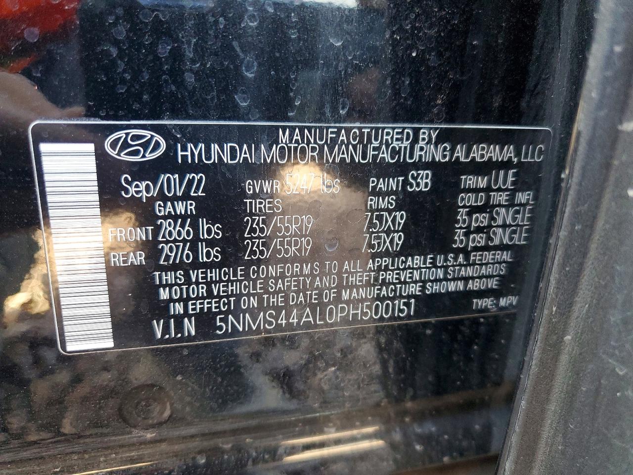 2023 HYUNDAI SANTA FE LIMITED photo 13