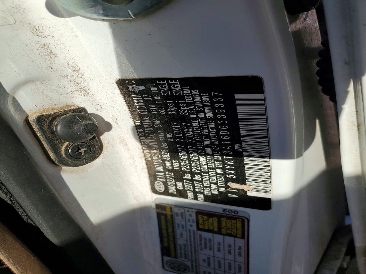 2013 KIA SORENTO LX photo 25