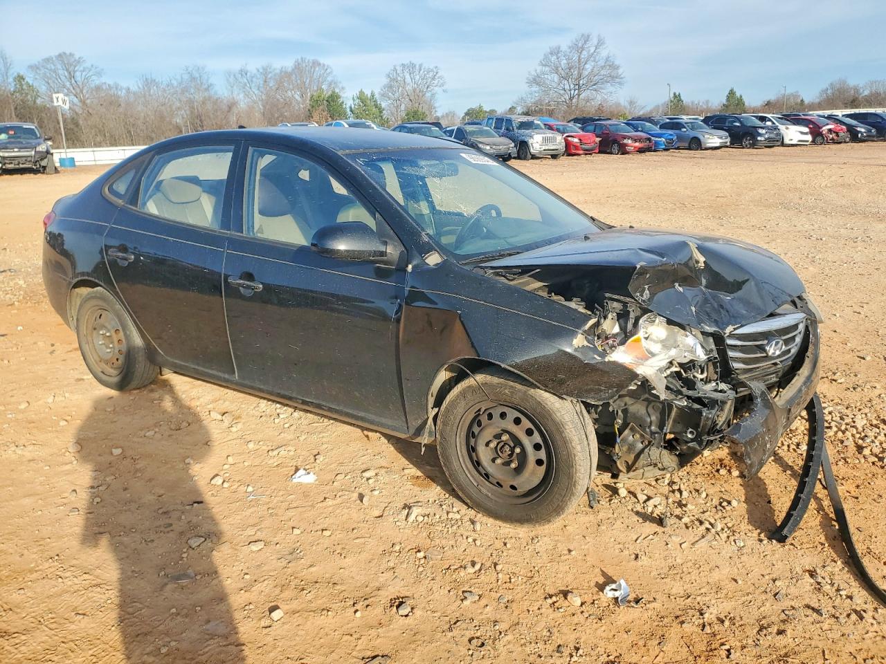 2010 HYUNDAI ELANTRA BLUE photo 4